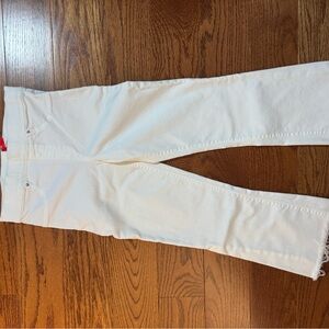 SPANX Elastic Waist White Hi Ankle Pants size Small